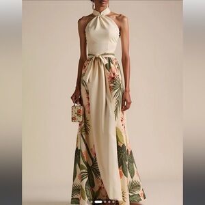 Tropical Floral Maxi Skirt
